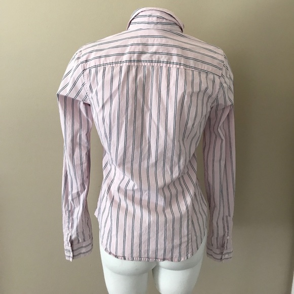 Hollister Pale Pink Stripe Button Down Top - Picture 6 of 8